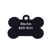 Anodized Bone Tag - Black