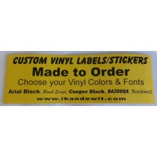 Custom Vinyl Label / Decal-2x6